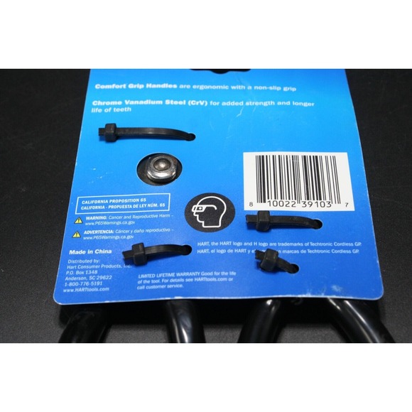 2 Piece Pliers Set From Hart-6" Long Nose &‎ 8" Slip Joint Brand New - Picture 7 of 7